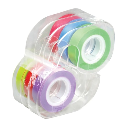 Lee Products Removable Highlighter Tape, Assorted Colors, PK6 13888